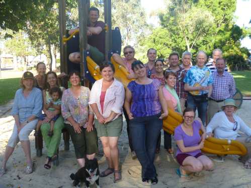 Happy Transitioners at the 2012 Christmas picnic, including Guildford ward councillor Ted Williams