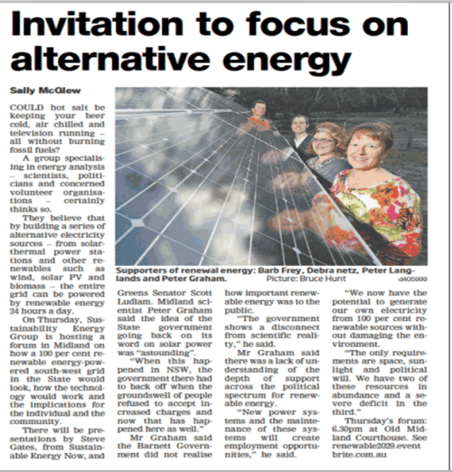 Midland Reporter article on the energy forum