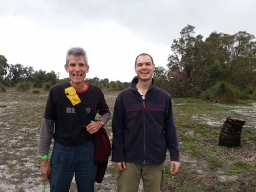 Rod and I after the plant - look how happy planting trees makes you!