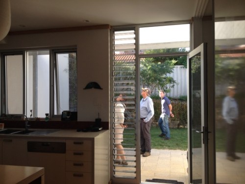 Modern louvre windows allow good air flow but seal well and can be locked open or closed