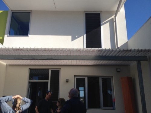 Everbrite insulated translucent sheeting on the veranda allows light through but not heat