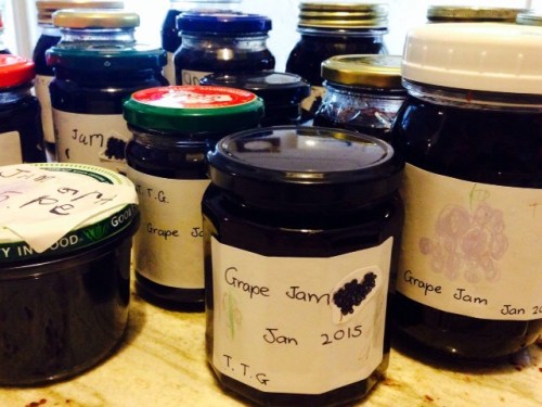 Kitchen Gardeners' local Grape Jam