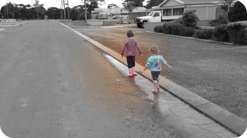 Walking in the street