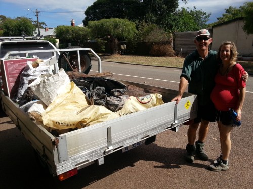 Caroline and Ian with the South Guildford haul